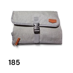 Alatino Portable Diaper Changing Pad Travel Clutch Heather Gray Stroller Strap